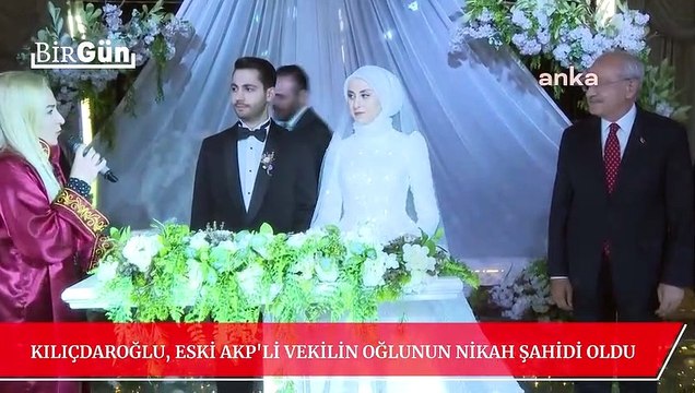 Kılıçdaroğlu, eski AKP’li vekilin oğlunun nikah şahidi oldu: İşte kameralara yansıyanlar