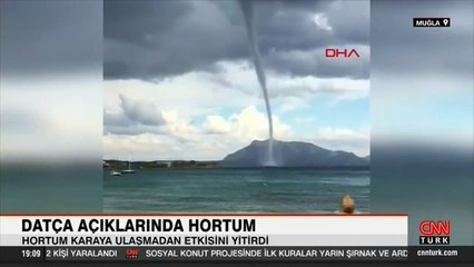 Datça açıklarında hortum