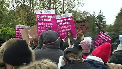 Protester pleads for his 8-year-old nephew held in Manston