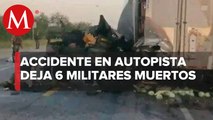 Mueren seis militares y siete más heridos tras accidente en Tamaulipas