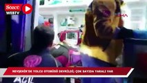 Nevşehir’de yolcu otobüsü devrildi: Çok sayıda yaralı var