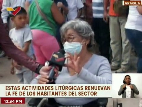 Feligreses de Las Tejerías asiste a la Iglesia Nuestra Señora del Carmen para renovar su fe
