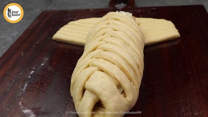 Make This Easy Braided Chicken Bread Without Oven Recipe By Food Fusion