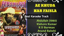 Ae Khuda Har Faisla | Kishore Kumar | Best Karaoke Tracks by Sandeep Jain