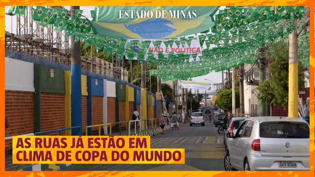 As ruas já estão em clima de Copa do Mundo