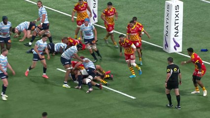TOP 14 - Essai de Christian WADE (R92) - Racing 92 - USA Perpignan - Saison 2022:2023
