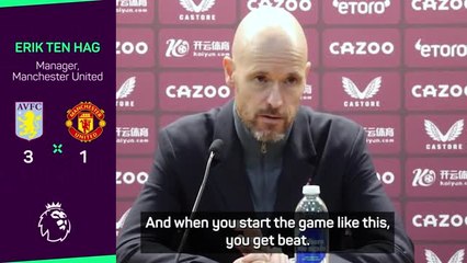 Ten Hag blasts 'unacceptable' Aston Villa defeat