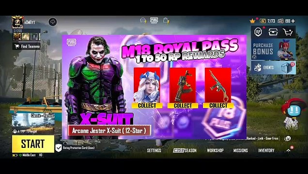 NEW JOKER X-SUIT LEAK | MONTH 18 ROYAL PASS // 1 TO 50 RP REWARDS PUBG MOBILE & BGMI | JOKER SUIT