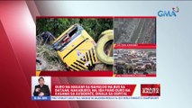 Guro na nasawi sa nahulog na bus sa Bataan, nakaburol na; Iba pang guro na kasama sa aksidente, dinala sa ospital | UB