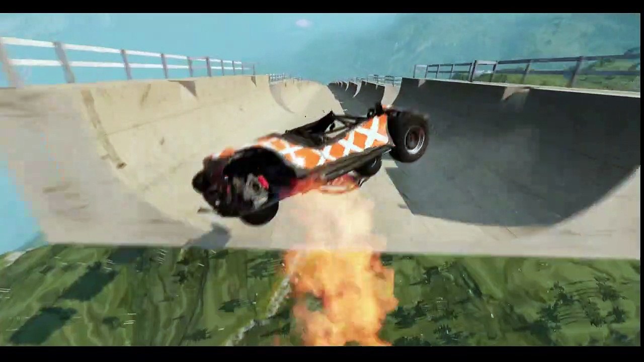 Speed Cars VS STUNT HİGH RAMP #17 Sports Car Crash / BeamNG Drive