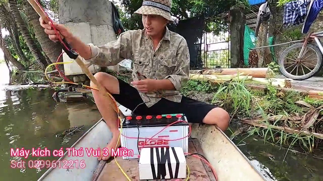 Bắt đươc cá khủng bằng chiếc máy kích 8 fet siêu khỏe   Thú Vui 3 Miền