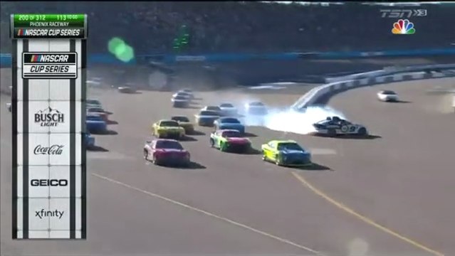 NASCAR Cup Series 2022 Phoenix Race Final Restart Chastain Elliott Collision