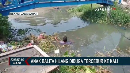 Seorang Balita di Kabupaten Bekasi Hilang Tercebur ke Kali