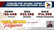 Karagdagang P206.5-B na subsidiya at cash support, inilaan sa ilalim ng Panukalang 2023 National Budget