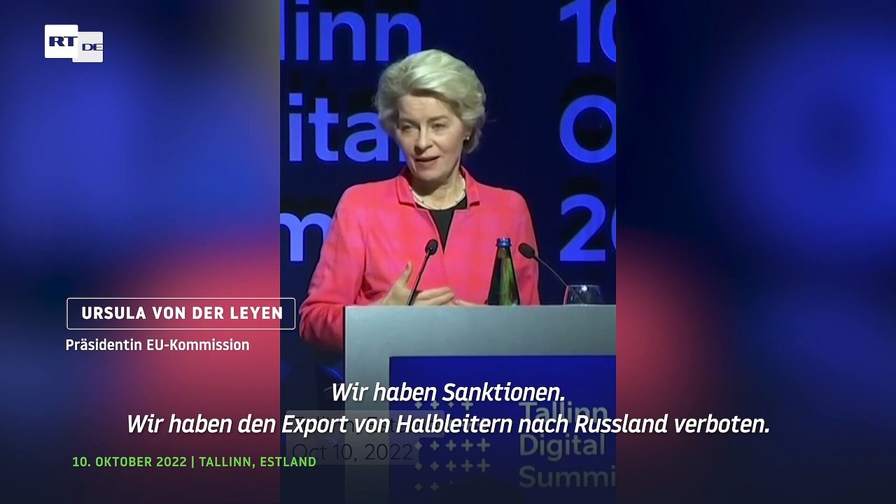 Frau von der Leyen, das ist der wahre Grund, warum Russen 'Waschmaschinen ausschlachten'