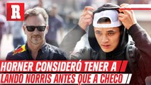 Horner CONFESÓ que antes de que llegara CHECO, buscaron a LANDO NORRIS