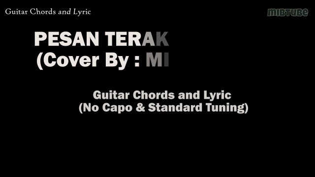 Pesan Terakhir - Lyodra - Cover By : Michela Thea (Chords & Lyrics)