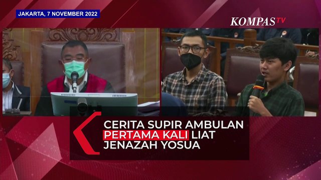 Kesaksian Supir Ambulans Liat Jenazah Yosua: Posisi Telentang dan Pakai Masker Hitam