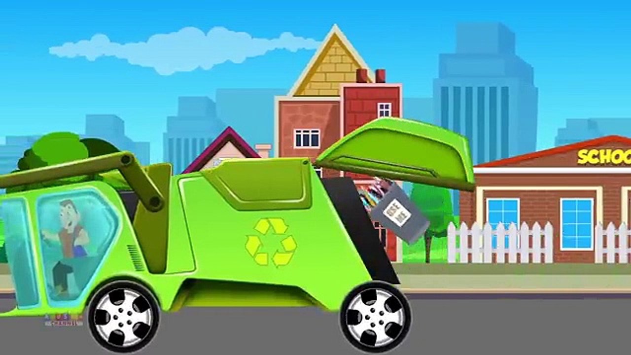 Garbage_Truck_Formation___Car_Cartoon_Videos_for_Children___Learning__Formation_-_Kids_Tv_Channel(360p)