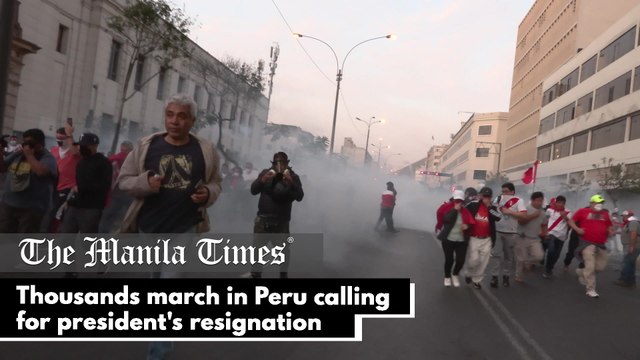 Thousands march in Peru calling for president's resignation
