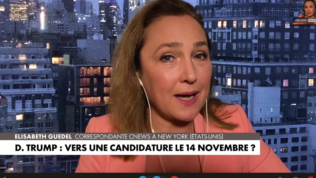 Elisabeth Guédel : «D’après les médias américains, Donald Trump va lancer sa candidature, pour 2024, la semaine prochaine»