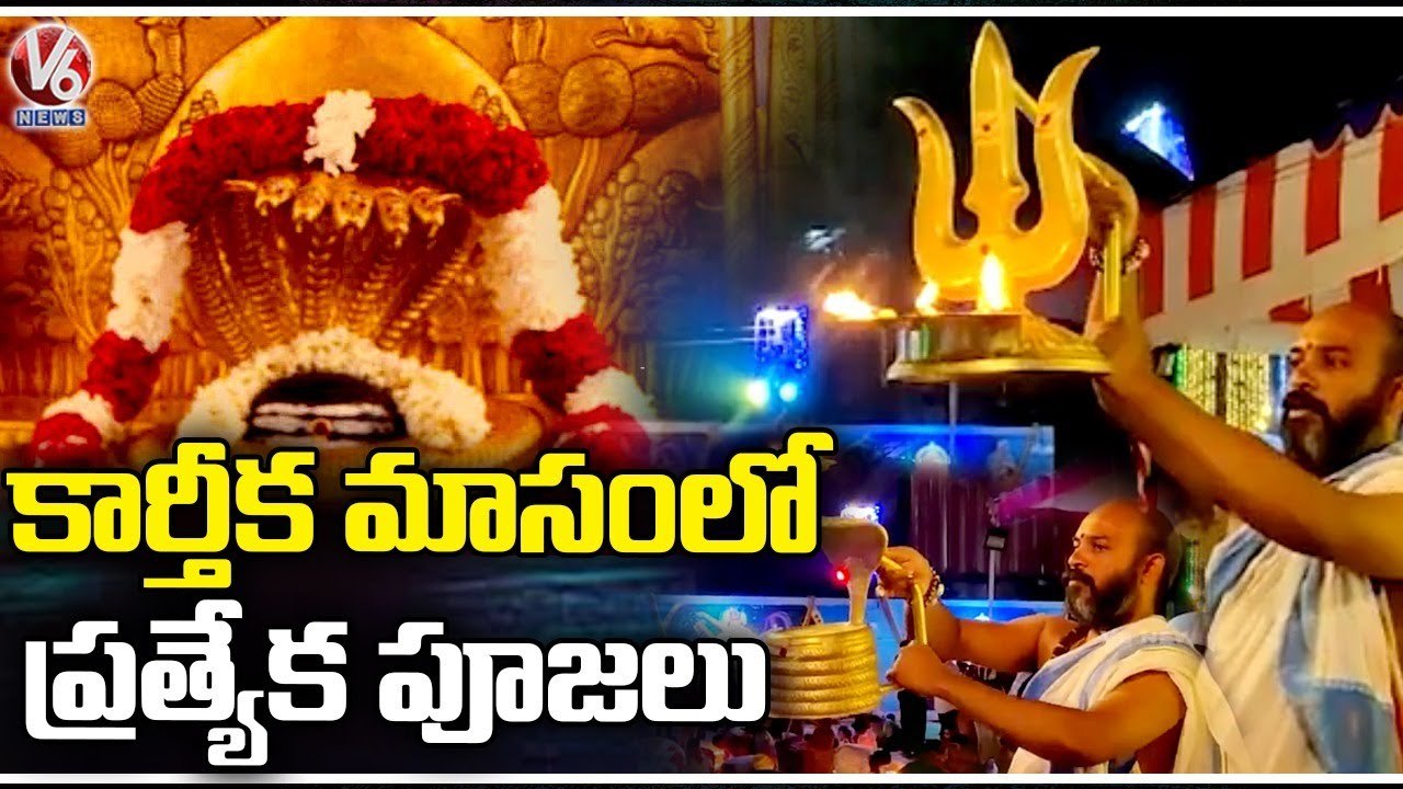 Karthika Masam Special Pooja In Srisailam Templ...