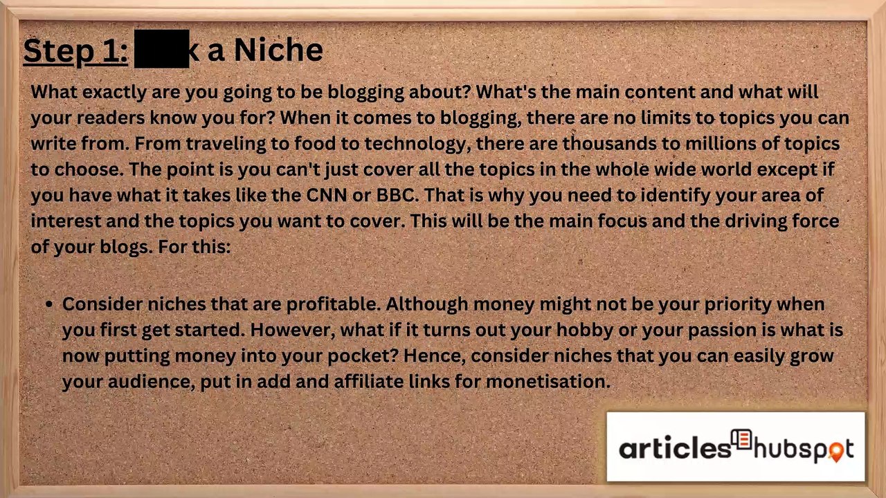 Steps to Start a Blog