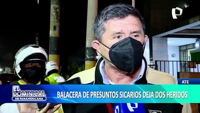 Balacera de presuntos sicarios deja dos heridos en Ate