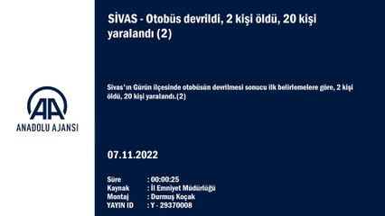Otobüs devrildi, 2 kişi öldü, 20 kişi yaralandı