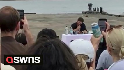 US man dubbed the "Chicken Man" completes 40-day challenge - eating one rotisserie chicken every day