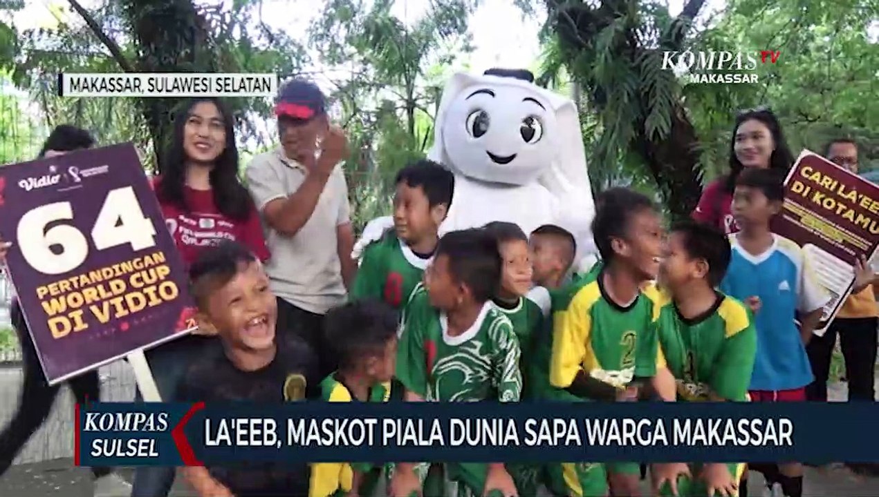 La'eeb, Maskot Piala Dunia Sapa Warga Makassar