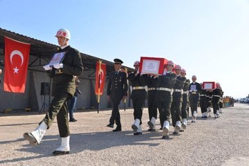 Şırnak'ta şehitler için askeri tören