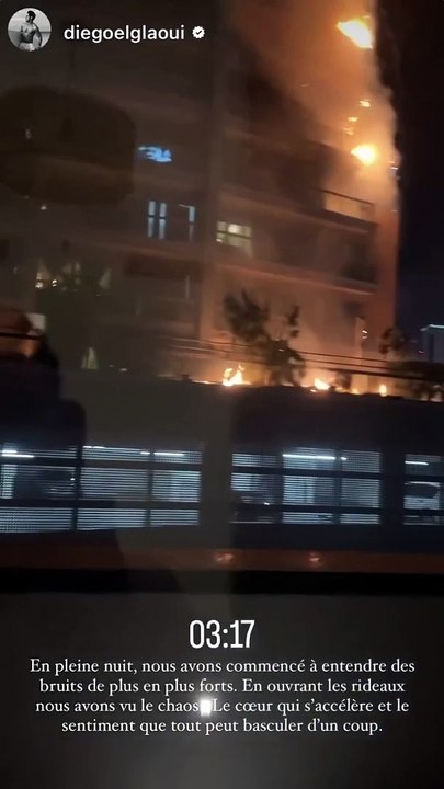 Iris Mittenaere et son compagnon Diego El Glaoui assistent à un terrible incendie.