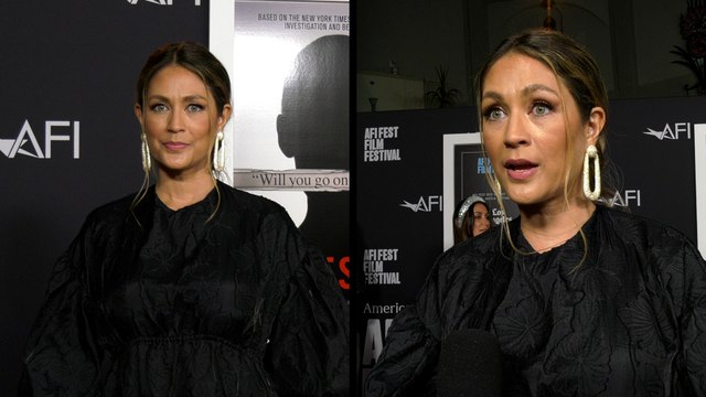 Dominique Huett My life was totally derailed by Harvey Weinstein | AFI Fest 2022 red carpet