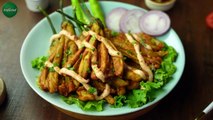 Crispy Fried Eggplant (Crunchy and Crispy Baingan Fries) Recipe by cooking hd
