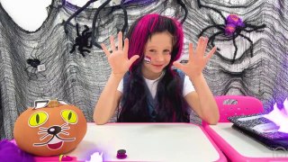 Nastya and a party at school in the style of Monster High toys-Cartoon Zone