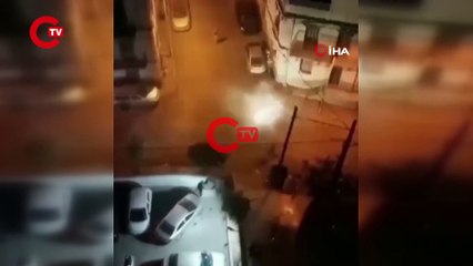 Gençlerin havai fişekle tehlikeli oyunu