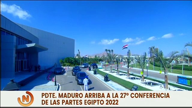 Pdte. Nicolás Maduro llega a la sede de la XXVII Conferencia sobre el Cambio Climático