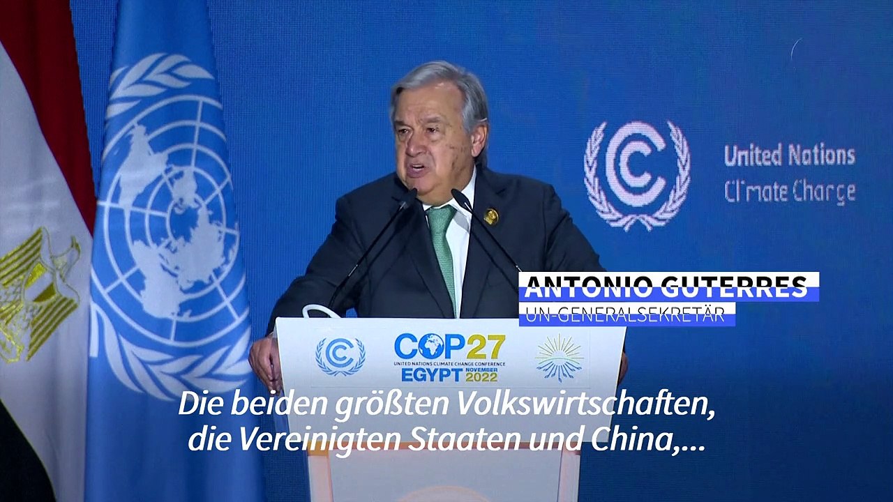 Guterres: Klima-Solidarität oder kollektiver Selbstmord