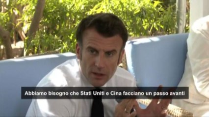 Cop27, Macron esorta Usa e Cina a fare la loro parte per il clima