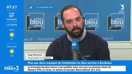 Hugo Miramon, responsable des trottinettes Tier à Bordeaux