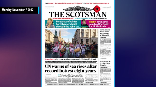 The Scotsman Bulletin Monday November 7 2022 #COP27 #Egypt