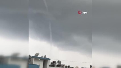 Alanya'da çıkan hortum panik oluşturdu