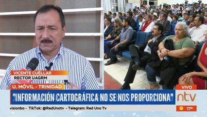 Vicente Cuéllar: "Información cartográfica no se nos proporciona"