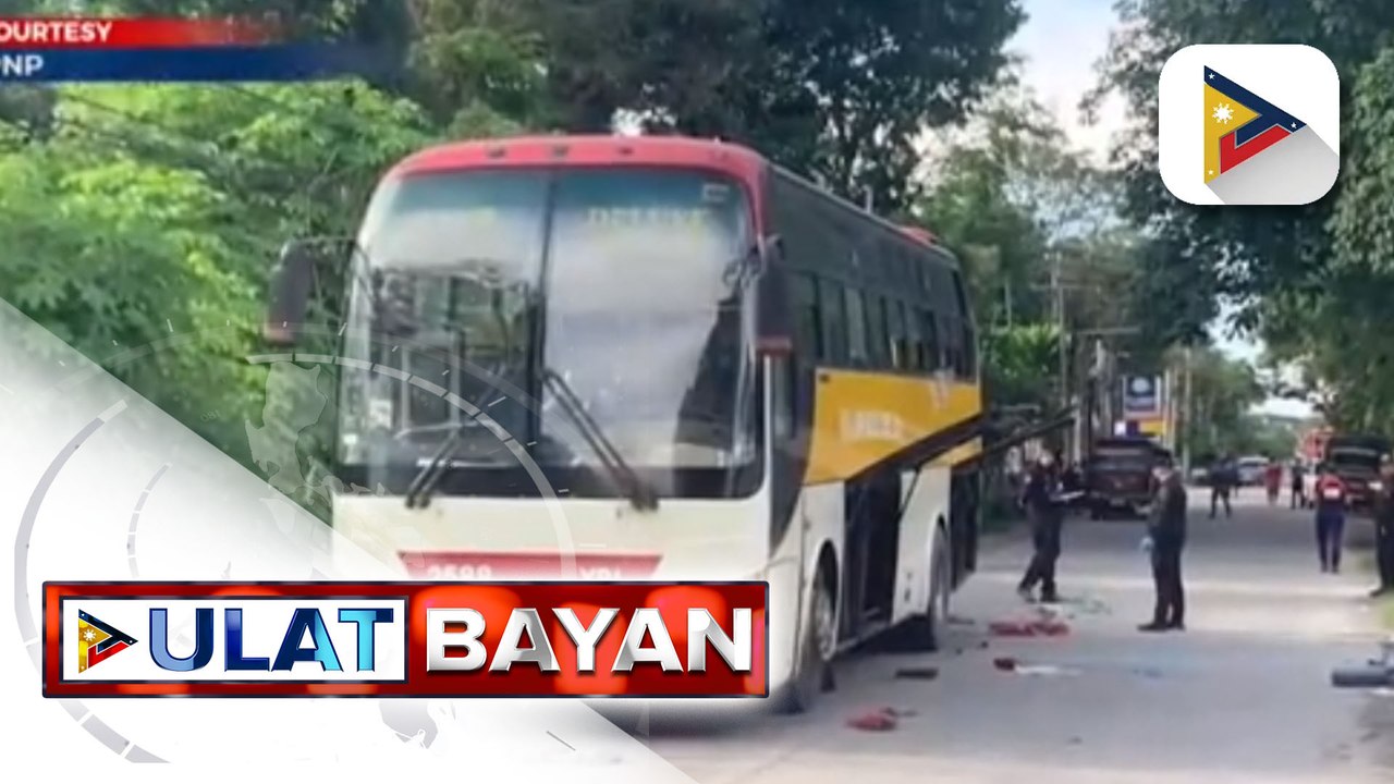 PNP, may natukoy nang ilang persons of interest sa pambobomba ng pampasaherong bus sa Tacurong City, Sultan Kudarat