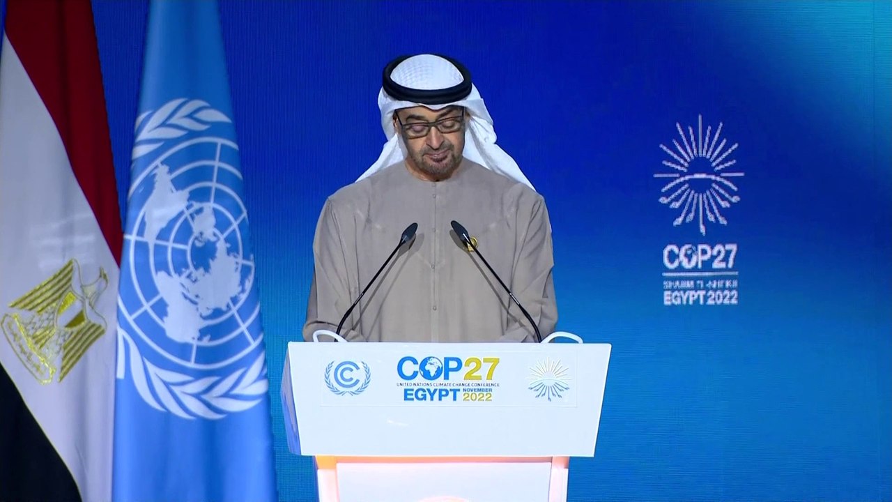 كلمة الرئيس الإماراتي في مؤتمر المناخ "كوب 27"