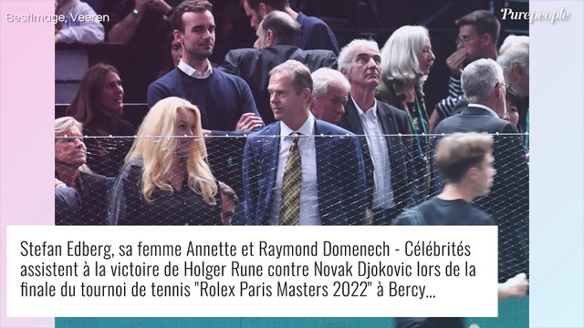 Victoire d'Holger Rune à Paris : Denis Brogniart et sa femme complices, Julien Courbet avec son discret fils Gabin