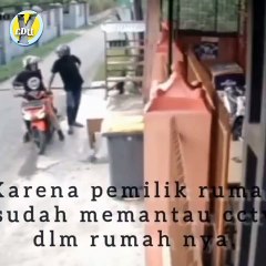maling apes terekam cctv 