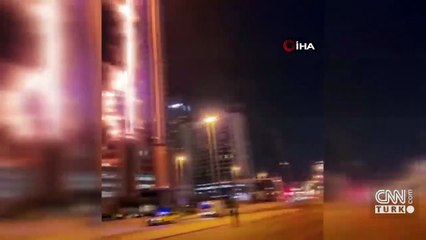 Dubai'de 35 katlı binada yangın