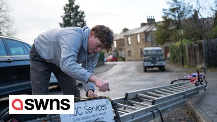 Meet the young entrepreneur with no qualifications who makes a living doing odd jobs on his tandem bike